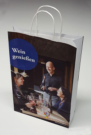 335 - Flaschenträger / Paper Bag Wein-Genießer VPE 150 Stück