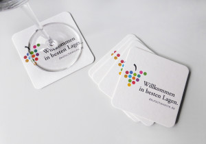 602 - Weinfilze  / Wine Coasters Neutral VPE 100 Stück
